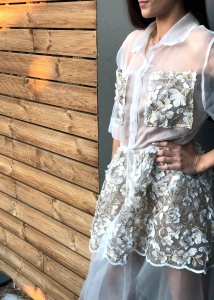 Φόρεμα με guipure δαντέλα