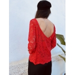 MANIA RED LACE TOP - Image 2