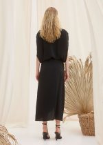 black wrap dress formal