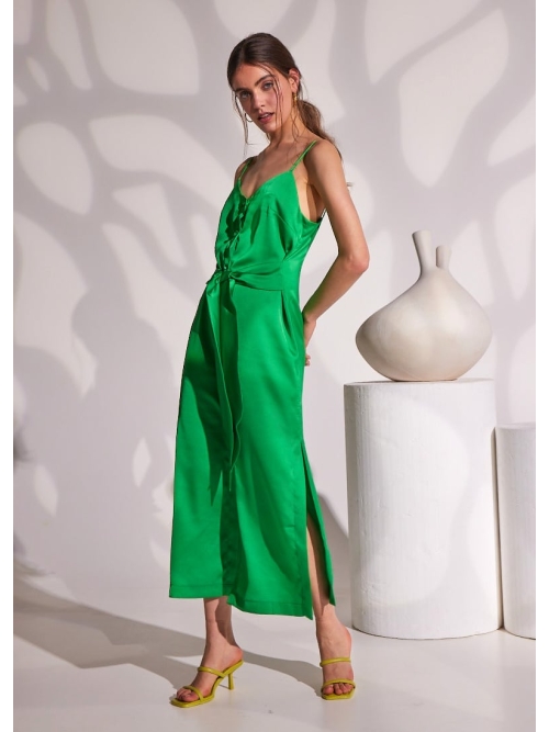 φόρεμα midi πράσινο
