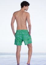 green swim shorts