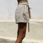 REINVENT LINEN SHORTS ECRU