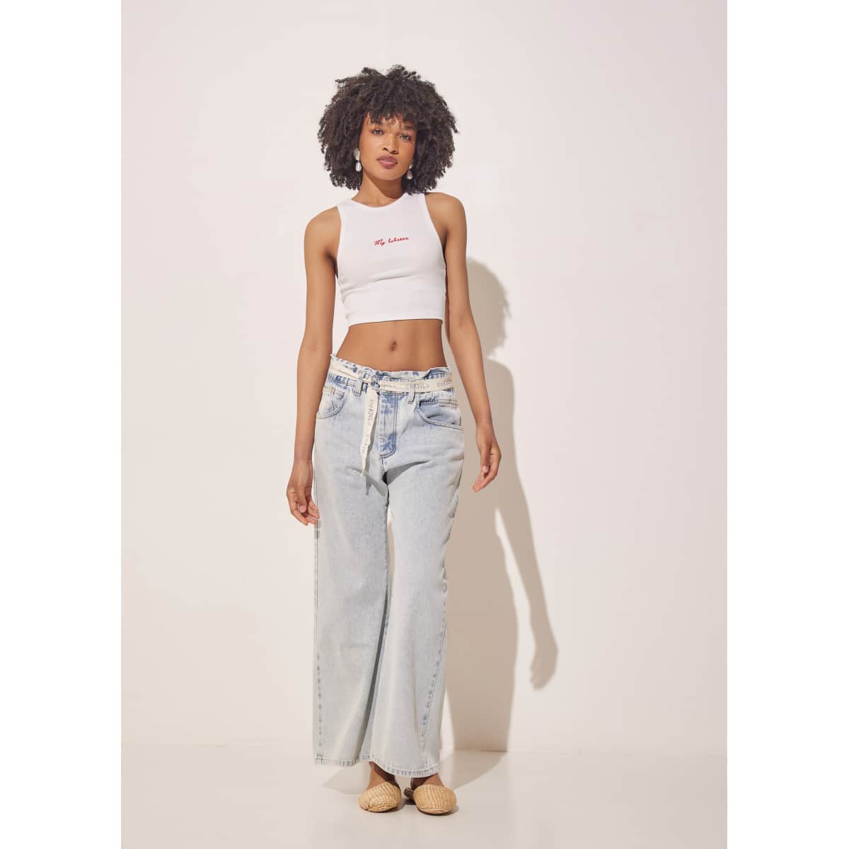 BLAST WIDE LEG JEANS LIGHT BLUE