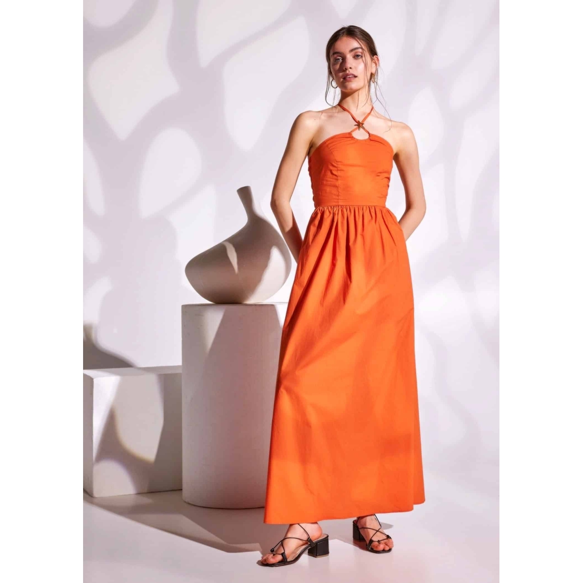 SURFACE MAXI DRESS BURNT ORANGE