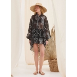 τουνίκ μαύρο με print