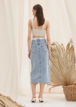 jeans skirt light blue