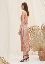 women’s dresses pink gold