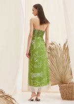 lime green wrap skirt