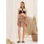 Φούστα κρουαζέ με δέσιμο