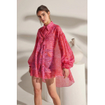 MOSAIC SILK TUNIC PINK WAVES