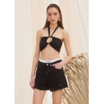 Μαύρο τζιν σορτσάκι