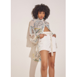 HITCH JEAN SHORTS OFF WHITE