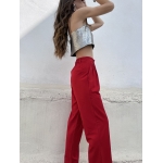 MAROON SPARKLY SEQUIN TOP SILVER