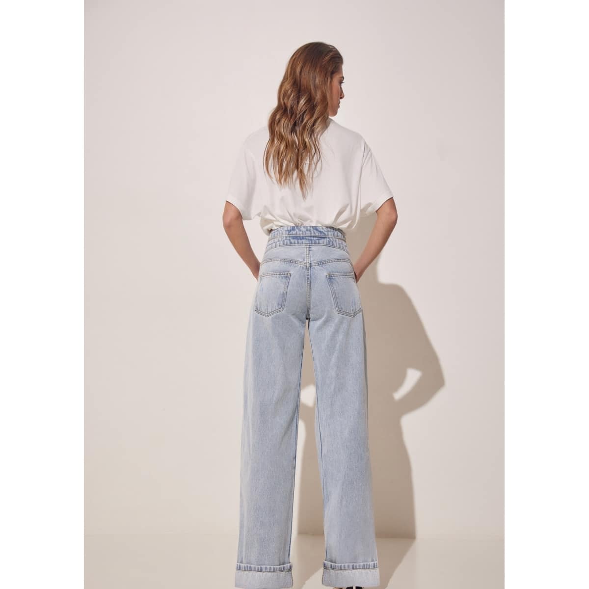 BOUNDLE WIDE LEGS LIGHT BLUE JEANS