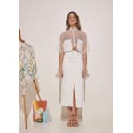 iconic denim skirt offwhite