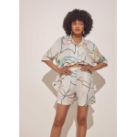 UNISEX SHORTS SILK SATIN PRINT