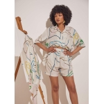 UNISEX SHIRT SILK SATIN 