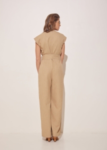 LINEN JUMPSUIT STRIPED