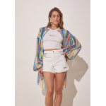 PRINTED TUNIC TOP STRIPED PRINT