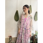 HERMIS SILK LONG KAFTAN INTIMACY PRINTED