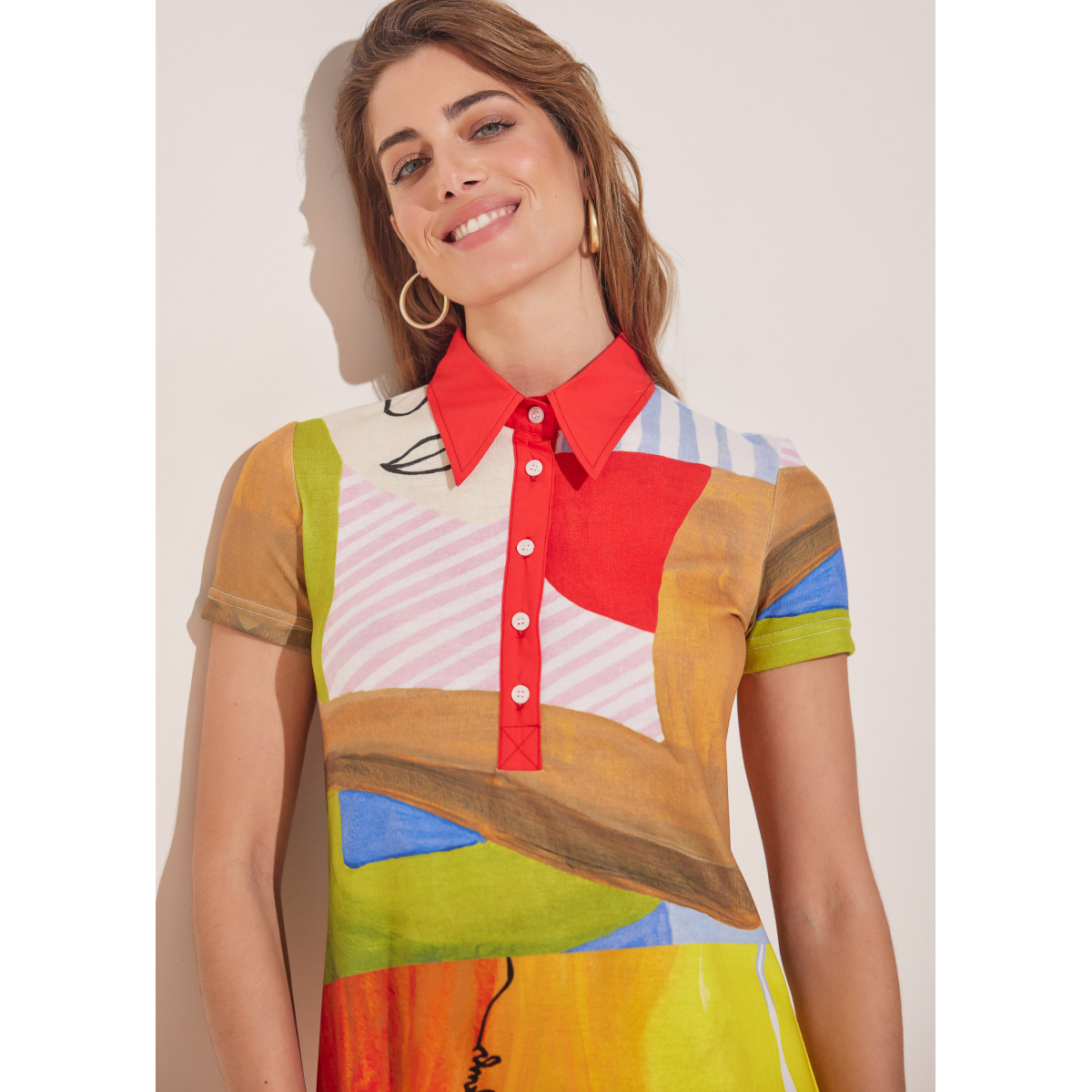 DRESS POLO PRINTED HUG