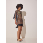 SONDER TUNIC DRESS FISHNET LUREX BLACK