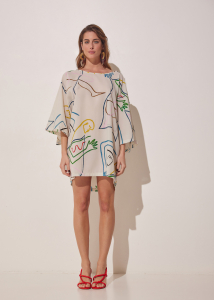 PALOMA TUNIC DRESS PRINTED INTIMACY