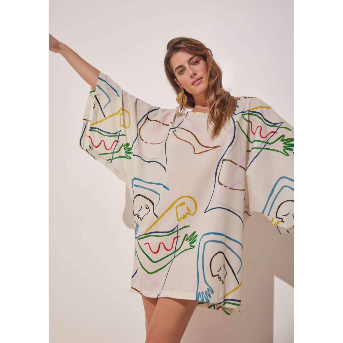 PALOMA TUNIC DRESS PRINTED INTIMACY