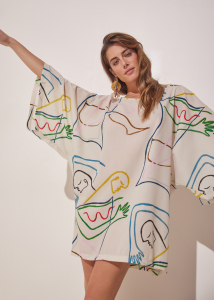 PALOMA TUNIC DRESS PRINTED INTIMACY