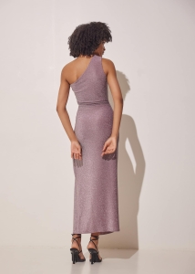 MAXI DRESS SPARKLING PALE ROSE