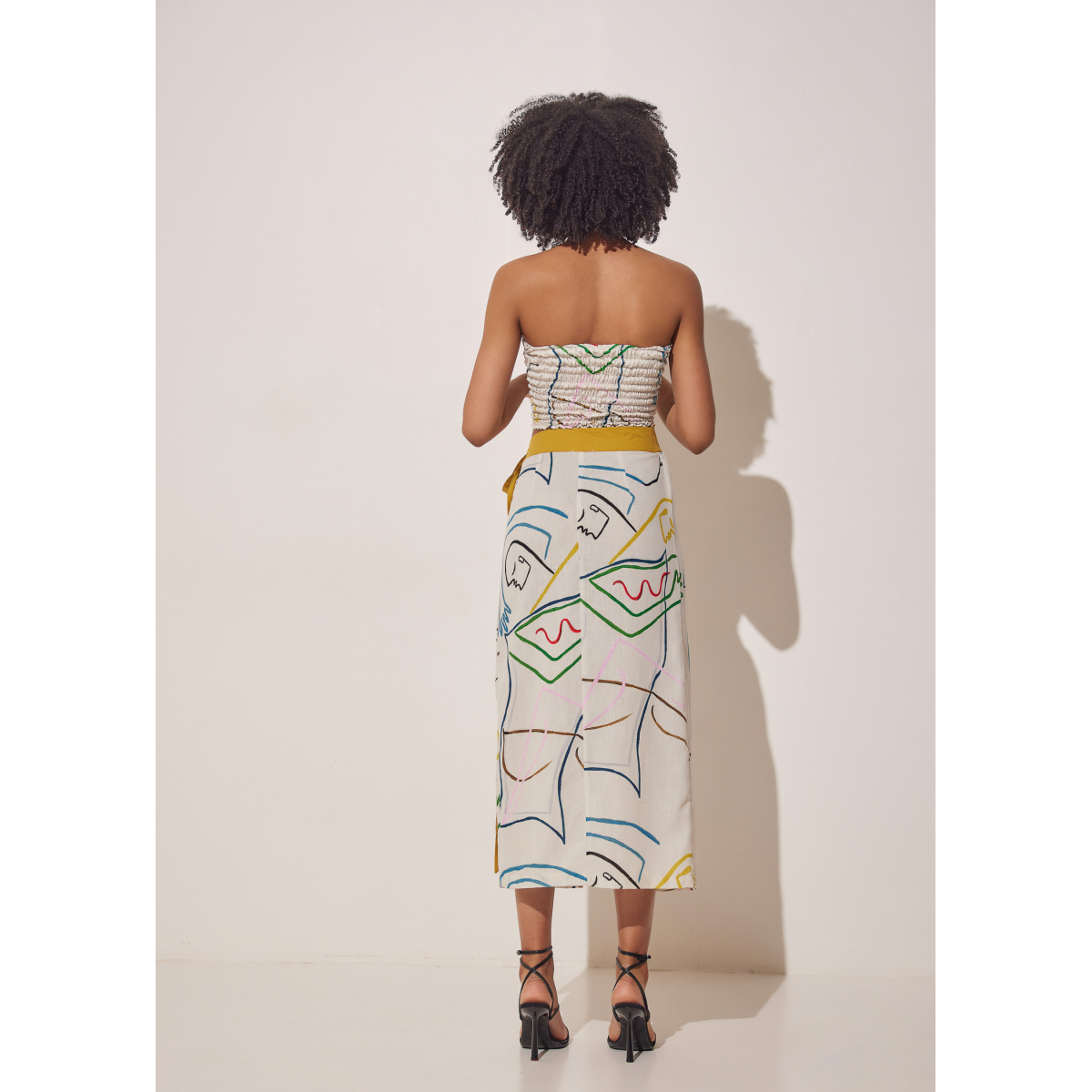 PRINTED WRAP SKIRT INTIMACY