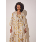 HERMIS SILK MAXI KAFTAN GOLD INTIMACY
