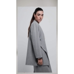 ALABASTER BLAZER WOOL GREY STRIPED