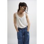 BUTTON ADJUSTABLE WAIST BLUE WASH JEANS