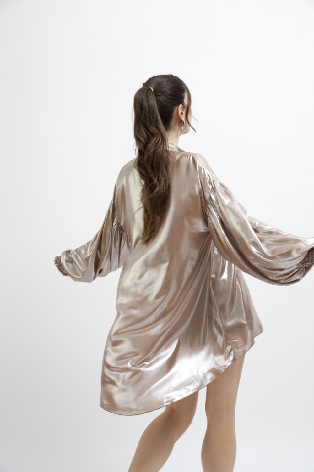 EROS MINIMAL TUNIC TOP MIRROR GOLD