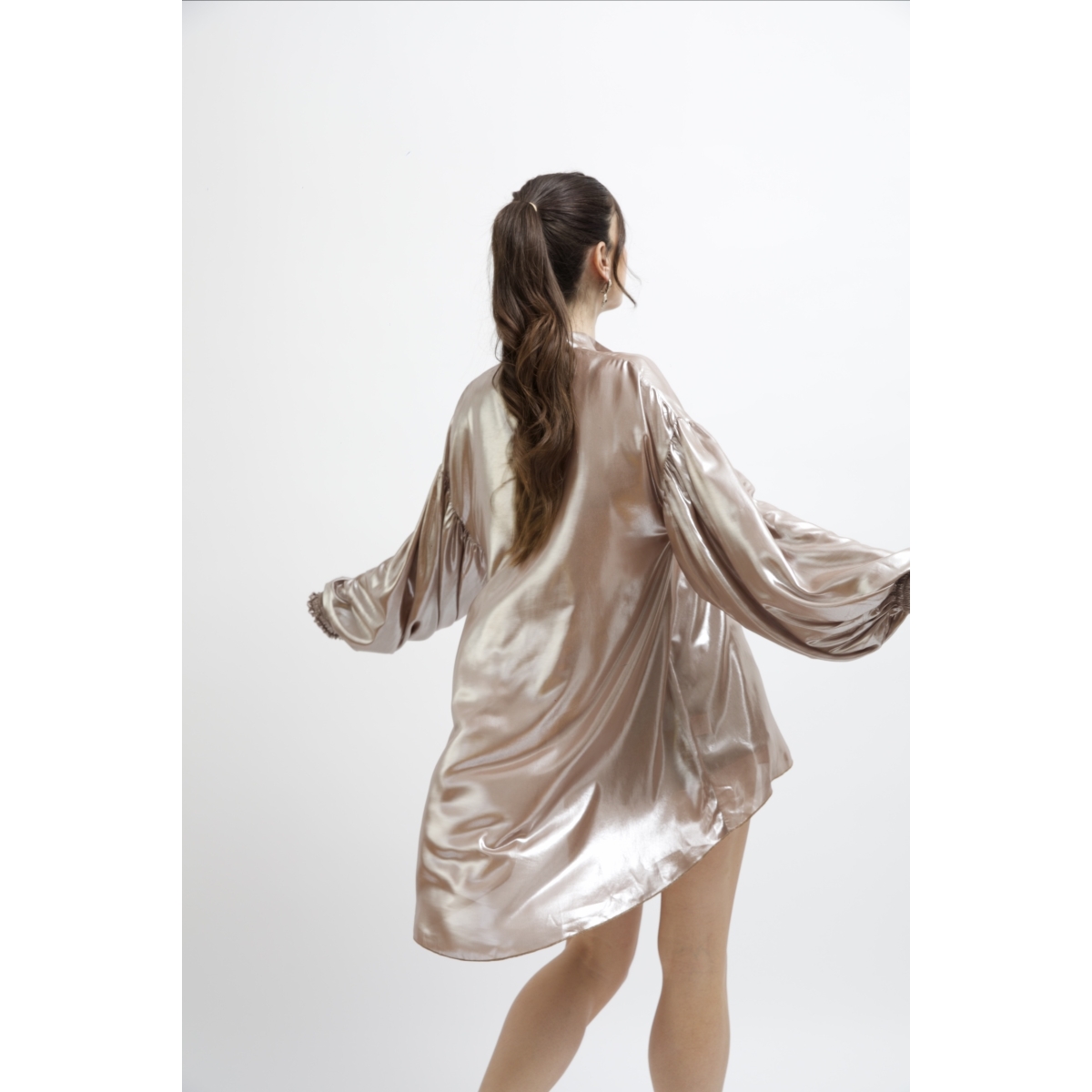EROS MINIMAL TUNIC TOP MIRROR GOLD