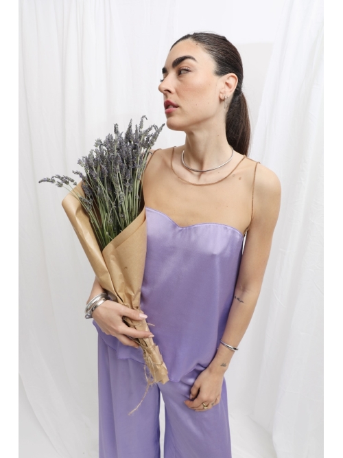 LIGHT PEPLO TOP LAVENDER