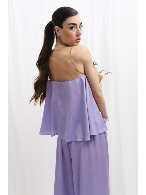 LIGHT PEPLO TOP LAVENDER