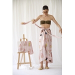 FLOW POLYMORPHIC DRESS-SKIRT PINK WALL ART