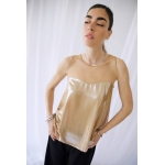 LIGHT PEPLO TOP OFF METALLIC GOLD