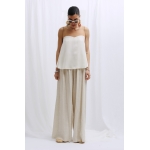 RHEA LINEN WIDE LEG PANTS NATURAL