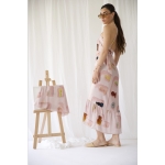 FLOW POLYMORPHIC DRESS-SKIRT PINK WALL ART