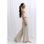 RHEA LINEN WIDE LEG PANTS NATURAL