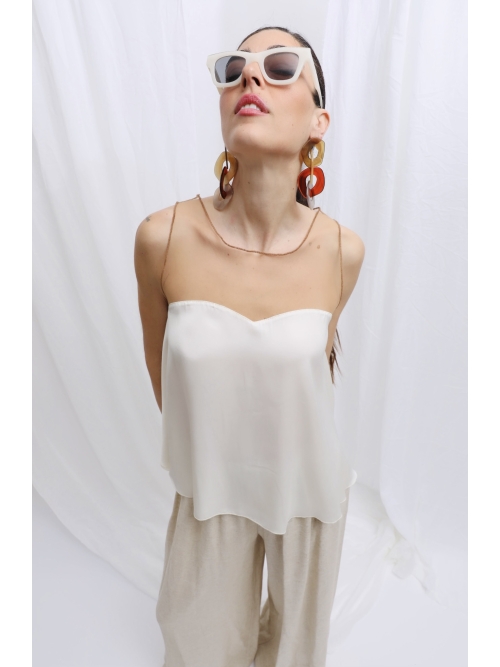 LIGHT PEPLO TOP OFF WHITE