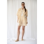 SUNBORN UNISEX SHIRT STRIPED BUTTER YELLOW