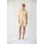 SUNNY UNISEX SHORTS STRIPED BUTTER YELLOW