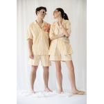 SUNNY UNISEX SHORTS STRIPED BUTTER YELLOW