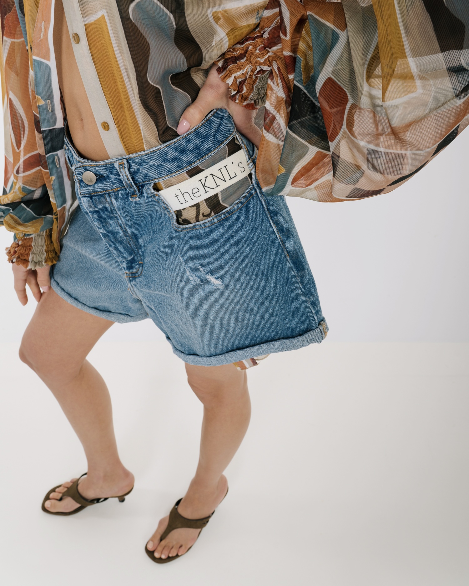 IMG_8888 MAIDEN HIGH WAISTED DENIM SHORTS MED BLUE WASH