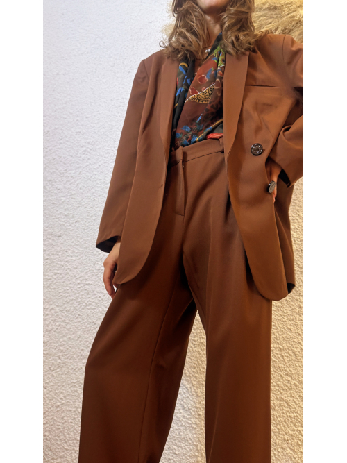 RELATE PANTS COOL-WOOL CARAMEL CAFE