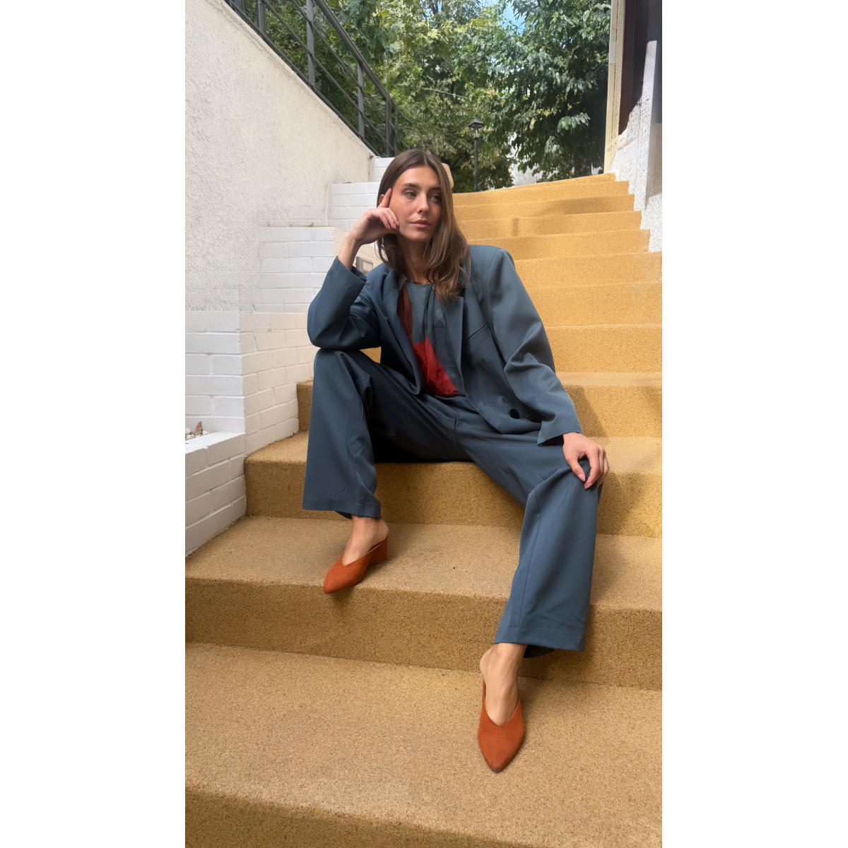 RELATE PANTS COOL-WOOL BLUE RAF
